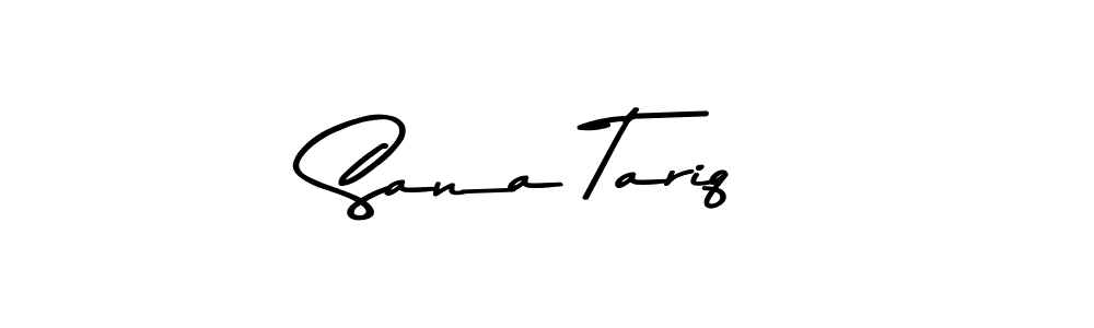 Design your own signature with our free online signature maker. With this signature software, you can create a handwritten (Asem Kandis PERSONAL USE) signature for name Sana Tariq. Sana Tariq signature style 9 images and pictures png