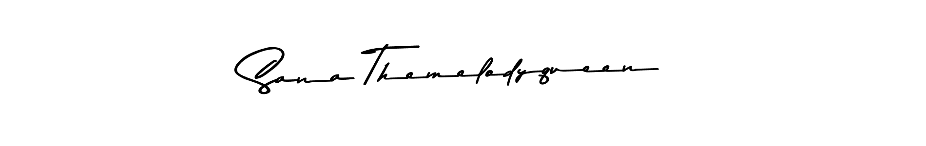 Also You can easily find your signature by using the search form. We will create Sana Themelodyqueen name handwritten signature images for you free of cost using Asem Kandis PERSONAL USE sign style. Sana Themelodyqueen signature style 9 images and pictures png