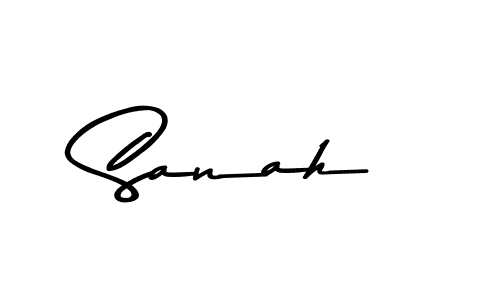 Use a signature maker to create a handwritten signature online. With this signature software, you can design (Asem Kandis PERSONAL USE) your own signature for name Sanah. Sanah signature style 9 images and pictures png
