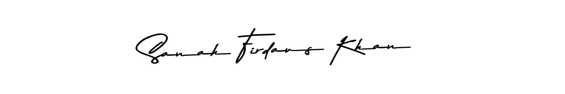 The best way (Asem Kandis PERSONAL USE) to make a short signature is to pick only two or three words in your name. The name Sanah Firdaus Khan include a total of six letters. For converting this name. Sanah Firdaus Khan signature style 9 images and pictures png
