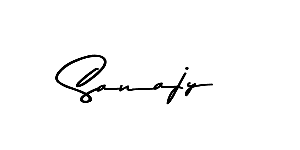 How to make Sanajy name signature. Use Asem Kandis PERSONAL USE style for creating short signs online. This is the latest handwritten sign. Sanajy signature style 9 images and pictures png