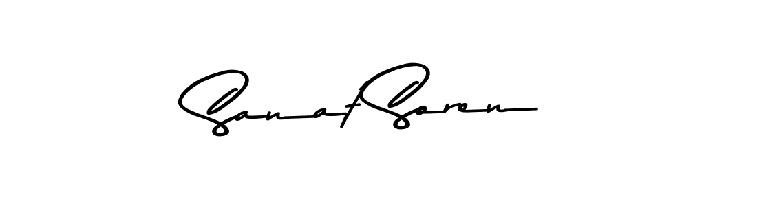 Make a beautiful signature design for name Sanat Soren. With this signature (Asem Kandis PERSONAL USE) style, you can create a handwritten signature for free. Sanat Soren signature style 9 images and pictures png