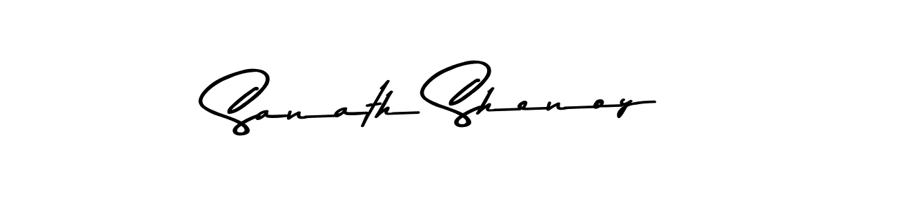 Use a signature maker to create a handwritten signature online. With this signature software, you can design (Asem Kandis PERSONAL USE) your own signature for name Sanath Shenoy. Sanath Shenoy signature style 9 images and pictures png