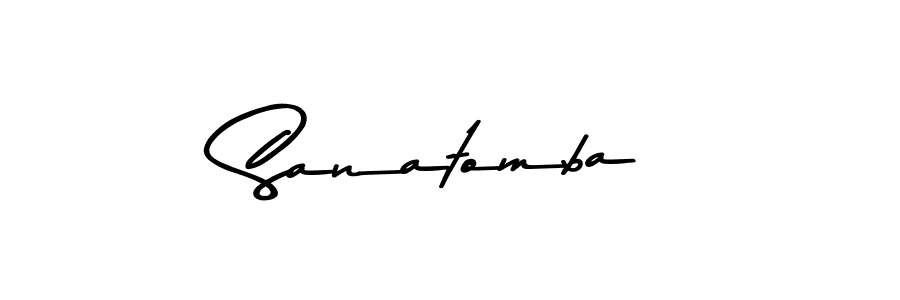 Asem Kandis PERSONAL USE is a professional signature style that is perfect for those who want to add a touch of class to their signature. It is also a great choice for those who want to make their signature more unique. Get Sanatomba name to fancy signature for free. Sanatomba signature style 9 images and pictures png