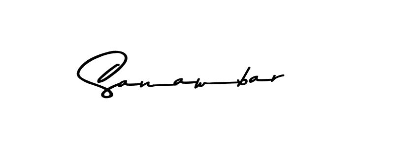 Use a signature maker to create a handwritten signature online. With this signature software, you can design (Asem Kandis PERSONAL USE) your own signature for name Sanawbar. Sanawbar signature style 9 images and pictures png