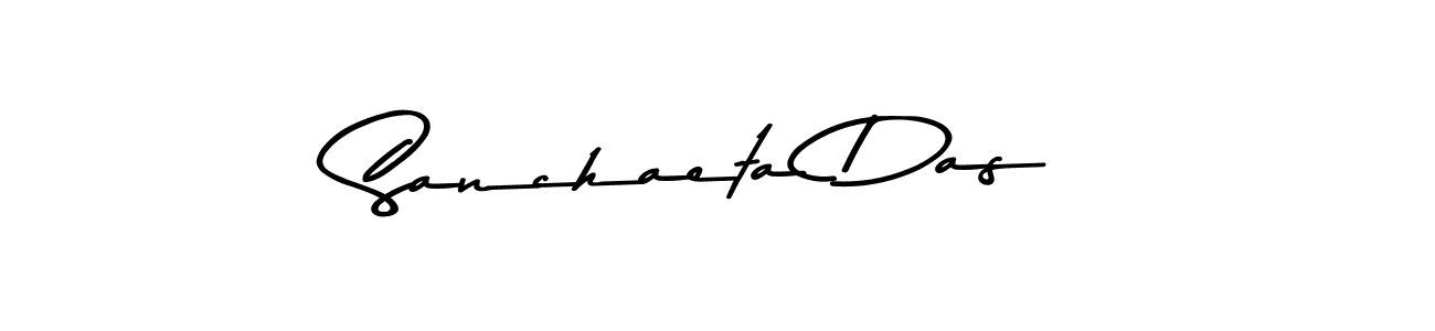 Sanchaeta Das stylish signature style. Best Handwritten Sign (Asem Kandis PERSONAL USE) for my name. Handwritten Signature Collection Ideas for my name Sanchaeta Das. Sanchaeta Das signature style 9 images and pictures png