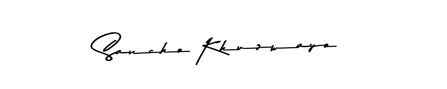 Design your own signature with our free online signature maker. With this signature software, you can create a handwritten (Asem Kandis PERSONAL USE) signature for name Sancho Khuzwayo. Sancho Khuzwayo signature style 9 images and pictures png