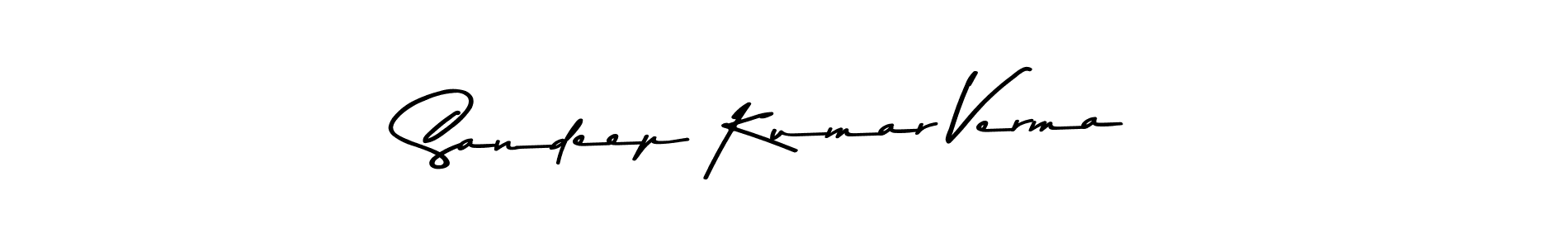Make a beautiful signature design for name Sandeep Kumar Verma. With this signature (Asem Kandis PERSONAL USE) style, you can create a handwritten signature for free. Sandeep Kumar Verma signature style 9 images and pictures png