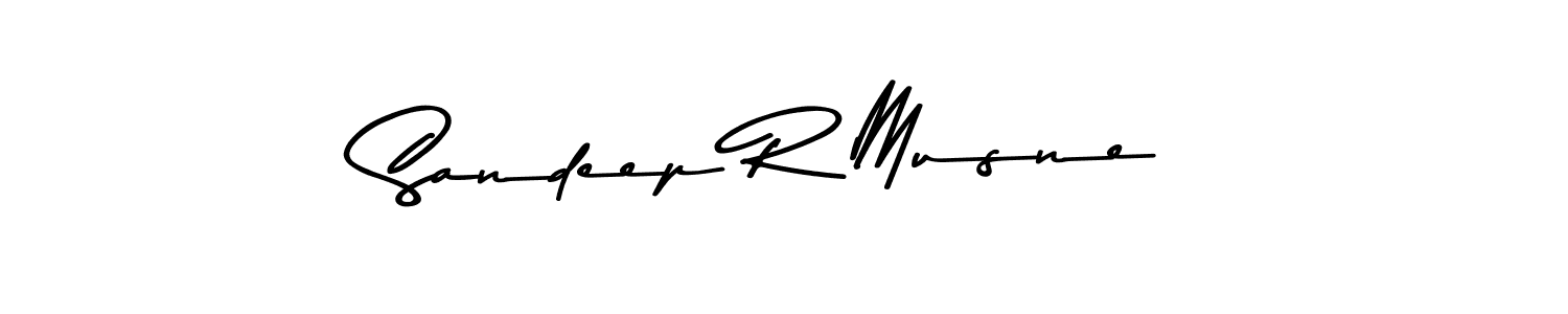 Create a beautiful signature design for name Sandeep R Musne. With this signature (Asem Kandis PERSONAL USE) fonts, you can make a handwritten signature for free. Sandeep R Musne signature style 9 images and pictures png