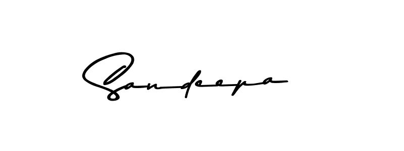 Sandeepa stylish signature style. Best Handwritten Sign (Asem Kandis PERSONAL USE) for my name. Handwritten Signature Collection Ideas for my name Sandeepa. Sandeepa signature style 9 images and pictures png