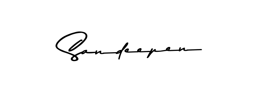 Design your own signature with our free online signature maker. With this signature software, you can create a handwritten (Asem Kandis PERSONAL USE) signature for name Sandeepen. Sandeepen signature style 9 images and pictures png