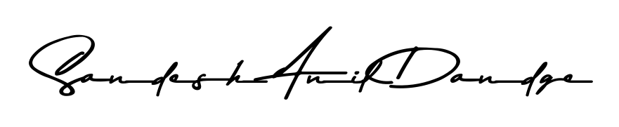 Turn your name Sandesh Anil Dandge into a signature brand with Asem Kandis PERSONAL USE styling. Download in standard PNG or transparent format anytime. Sandesh Anil Dandge signature style 9 images and pictures png
