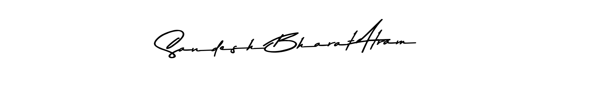 Make a beautiful signature design for name Sandesh Bharat Atram. Use this online signature maker to create a handwritten signature for free. Sandesh Bharat Atram signature style 9 images and pictures png