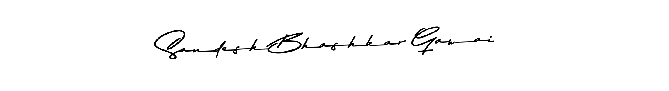 You can use this online signature creator to create a handwritten signature for the name Sandesh Bhashkar Gawai. This is the best online autograph maker. Sandesh Bhashkar Gawai signature style 9 images and pictures png