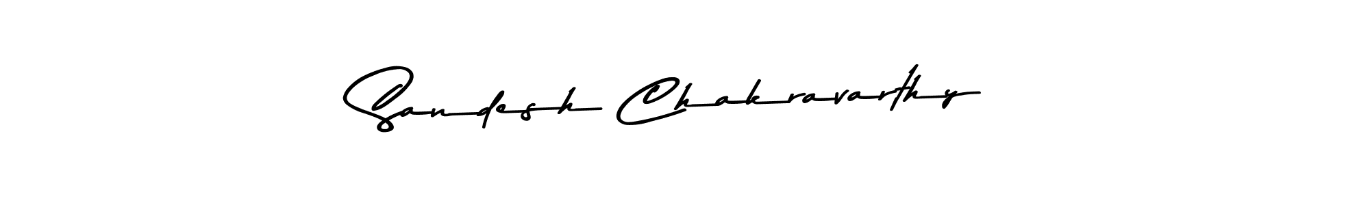 Create a beautiful signature design for name Sandesh Chakravarthy. With this signature (Asem Kandis PERSONAL USE) fonts, you can make a handwritten signature for free. Sandesh Chakravarthy signature style 9 images and pictures png