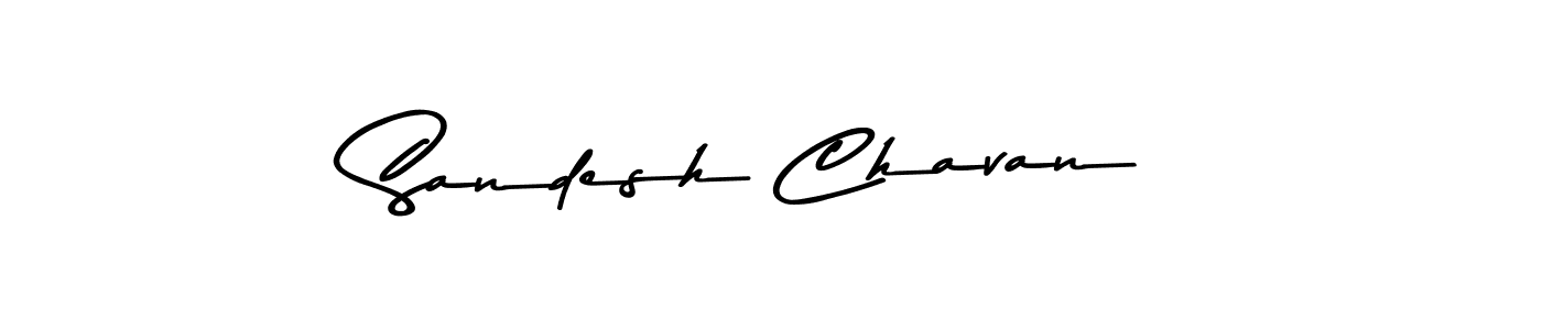 Sandesh Chavan stylish signature style. Best Handwritten Sign (Asem Kandis PERSONAL USE) for my name. Handwritten Signature Collection Ideas for my name Sandesh Chavan. Sandesh Chavan signature style 9 images and pictures png