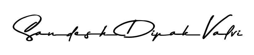 Elevate your brand with a stunning Sandesh Dipak Valvi eSignature. The Asem Kandis PERSONAL USE style provides a balanced, flowing aesthetic for everyday signing. Sandesh Dipak Valvi signature style 9 images and pictures png