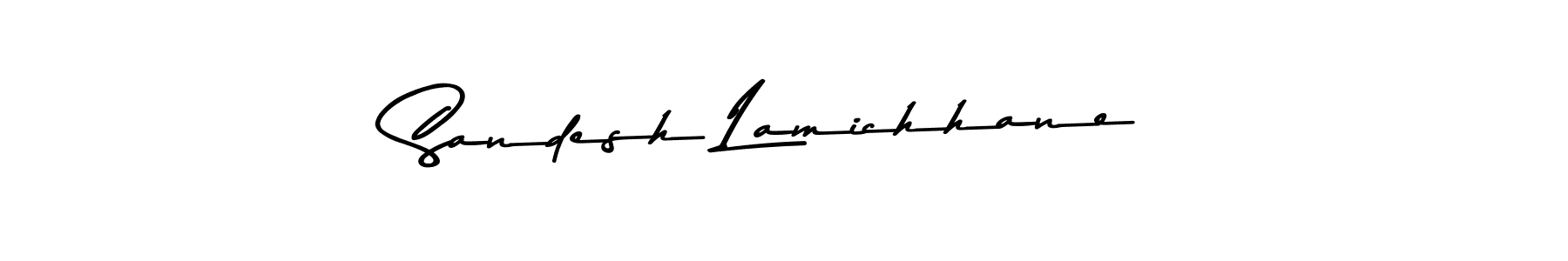 Design your own signature with our free online signature maker. With this signature software, you can create a handwritten (Asem Kandis PERSONAL USE) signature for name Sandesh Lamichhane. Sandesh Lamichhane signature style 9 images and pictures png