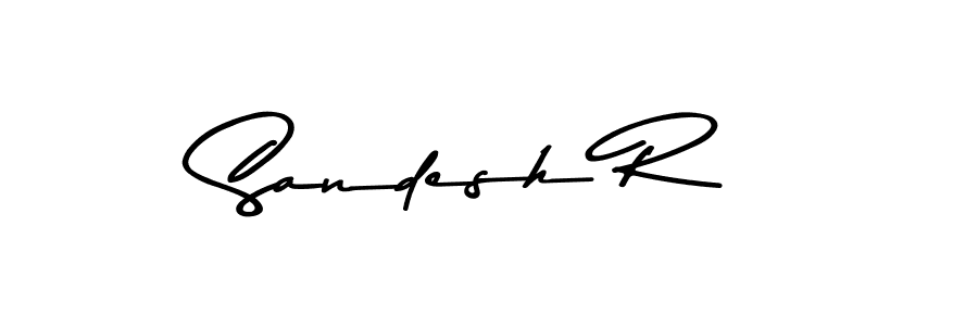 Use a signature maker to create a handwritten signature online. With this signature software, you can design (Asem Kandis PERSONAL USE) your own signature for name Sandesh R. Sandesh R signature style 9 images and pictures png