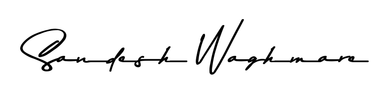 Asem Kandis PERSONAL USE is a professional signature style that is perfect for those who want to add a touch of class to their signature. Get Sandesh Waghmare name fancy signature for free. Sandesh Waghmare signature style 9 images and pictures png