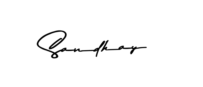 Use a signature maker to create a handwritten signature online. With this signature software, you can design (Asem Kandis PERSONAL USE) your own signature for name Sandhay. Sandhay signature style 9 images and pictures png