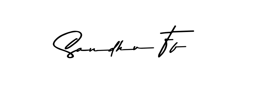 Also You can easily find your signature by using the search form. We will create Sandhu Ff name handwritten signature images for you free of cost using Asem Kandis PERSONAL USE sign style. Sandhu Ff signature style 9 images and pictures png