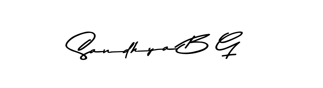 It looks lik you need a new signature style for name Sandhya B G. Design unique handwritten (Asem Kandis PERSONAL USE) signature with our free signature maker in just a few clicks. Sandhya B G signature style 9 images and pictures png