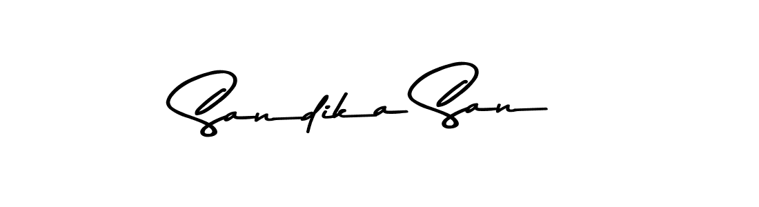 Once you've used our free online signature maker to create your best signature Asem Kandis PERSONAL USE style, it's time to enjoy all of the benefits that Sandika San name signing documents. Sandika San signature style 9 images and pictures png