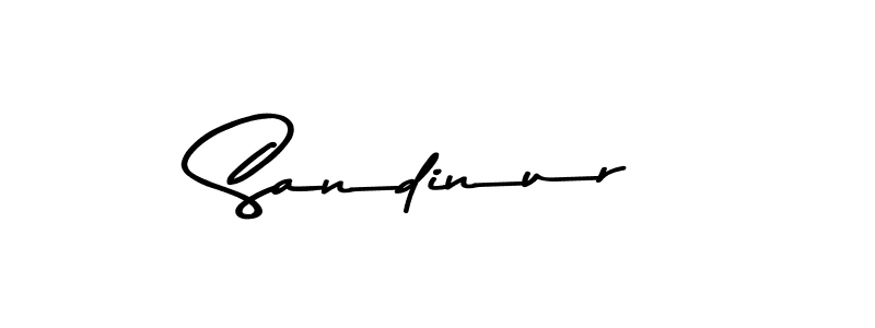 How to make Sandinur name signature. Use Asem Kandis PERSONAL USE style for creating short signs online. This is the latest handwritten sign. Sandinur signature style 9 images and pictures png