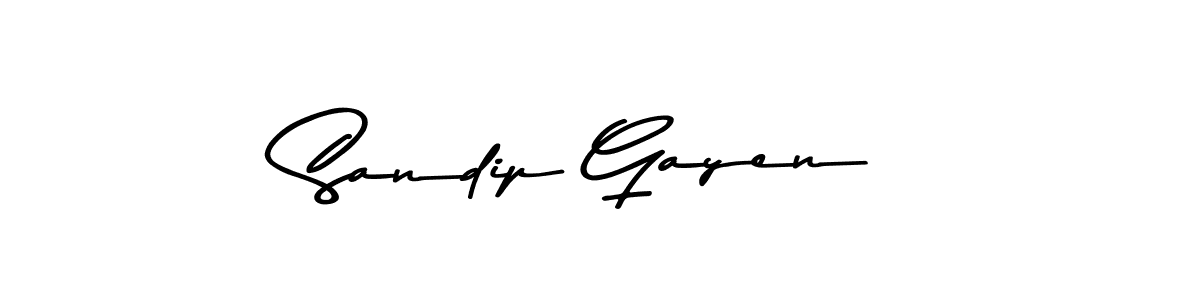 Use a signature maker to create a handwritten signature online. With this signature software, you can design (Asem Kandis PERSONAL USE) your own signature for name Sandip Gayen. Sandip Gayen signature style 9 images and pictures png