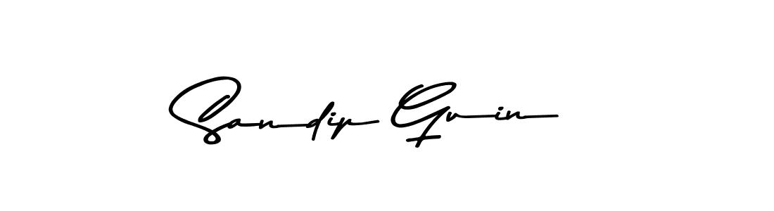 The best way (Asem Kandis PERSONAL USE) to make a short signature is to pick only two or three words in your name. The name Sandip Guin include a total of six letters. For converting this name. Sandip Guin signature style 9 images and pictures png