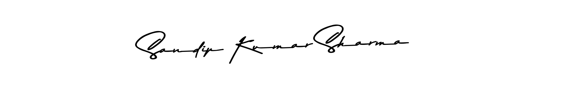 Asem Kandis PERSONAL USE is a professional signature style that is perfect for those who want to add a touch of class to their signature. It is also a great choice for those who want to make their signature more unique. Get Sandip Kumar Sharma name to fancy signature for free. Sandip Kumar Sharma signature style 9 images and pictures png