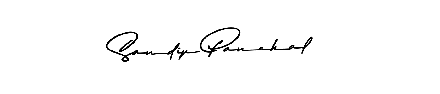 Make a beautiful signature design for name Sandip Panchal. With this signature (Asem Kandis PERSONAL USE) style, you can create a handwritten signature for free. Sandip Panchal signature style 9 images and pictures png