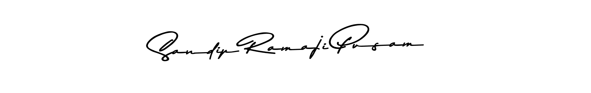 How to make Sandip Ramaji Pusam signature? Asem Kandis PERSONAL USE is a professional autograph style. Create handwritten signature for Sandip Ramaji Pusam name. Sandip Ramaji Pusam signature style 9 images and pictures png