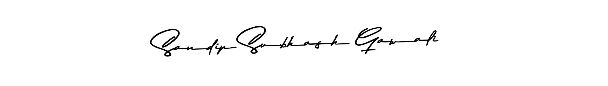 Design your own signature with our free online signature maker. With this signature software, you can create a handwritten (Asem Kandis PERSONAL USE) signature for name Sandip Subhash Gawali. Sandip Subhash Gawali signature style 9 images and pictures png