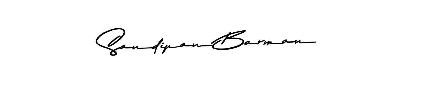 Create a beautiful signature design for name Sandipan Barman. With this signature (Asem Kandis PERSONAL USE) fonts, you can make a handwritten signature for free. Sandipan Barman signature style 9 images and pictures png