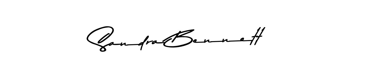 How to make Sandra Bennett name signature. Use Asem Kandis PERSONAL USE style for creating short signs online. This is the latest handwritten sign. Sandra Bennett signature style 9 images and pictures png