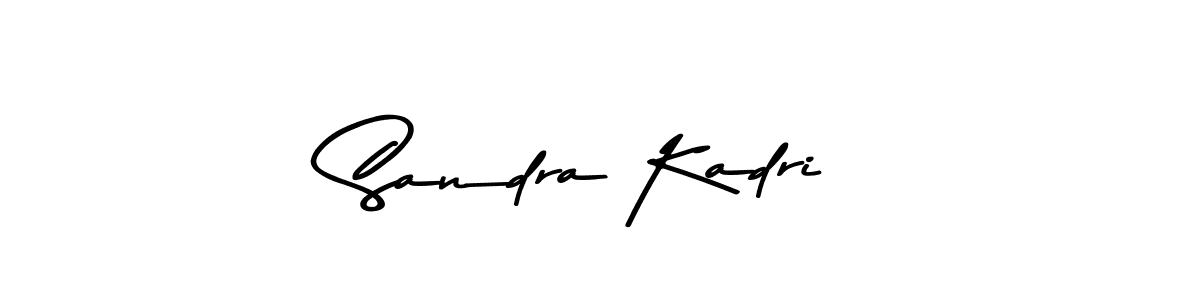 How to make Sandra Kadri name signature. Use Asem Kandis PERSONAL USE style for creating short signs online. This is the latest handwritten sign. Sandra Kadri signature style 9 images and pictures png