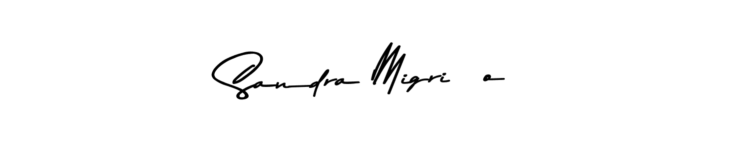 How to make Sandra Migriño signature? Asem Kandis PERSONAL USE is a professional autograph style. Create handwritten signature for Sandra Migriño name. Sandra Migriño signature style 9 images and pictures png