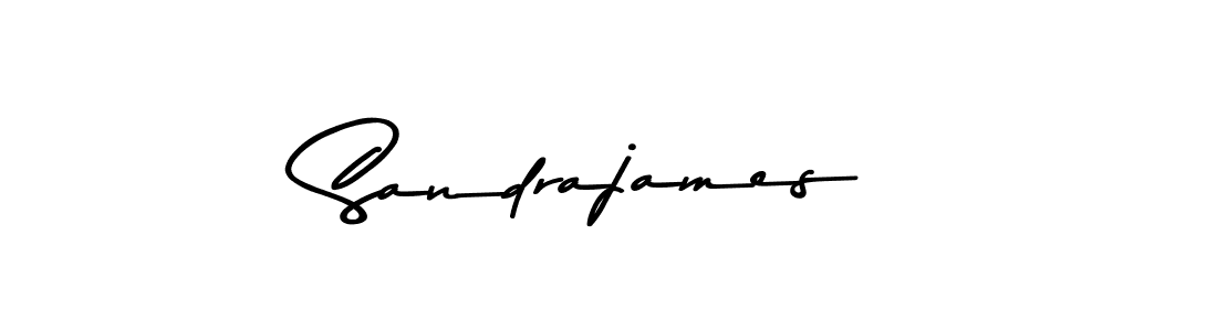 Design your own signature with our free online signature maker. With this signature software, you can create a handwritten (Asem Kandis PERSONAL USE) signature for name Sandrajames. Sandrajames signature style 9 images and pictures png