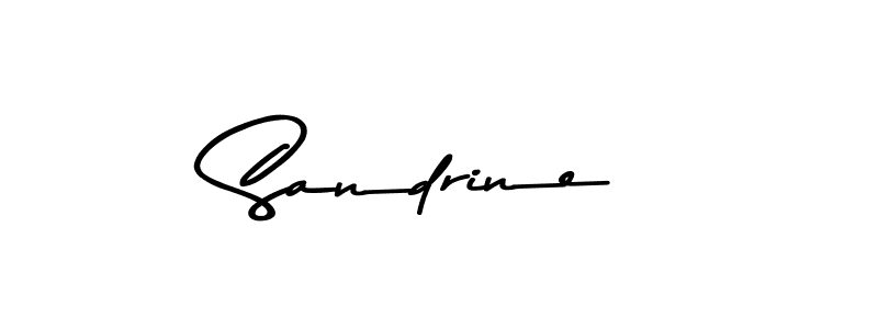 Make a beautiful signature design for name Sandrine. Use this online signature maker to create a handwritten signature for free. Sandrine signature style 9 images and pictures png