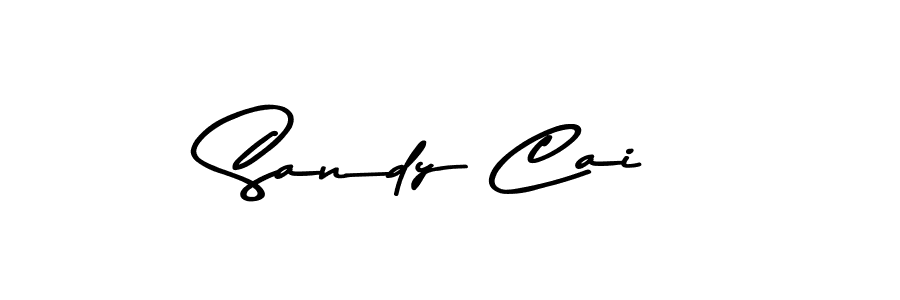 Make a beautiful signature design for name Sandy Cai. With this signature (Asem Kandis PERSONAL USE) style, you can create a handwritten signature for free. Sandy Cai signature style 9 images and pictures png