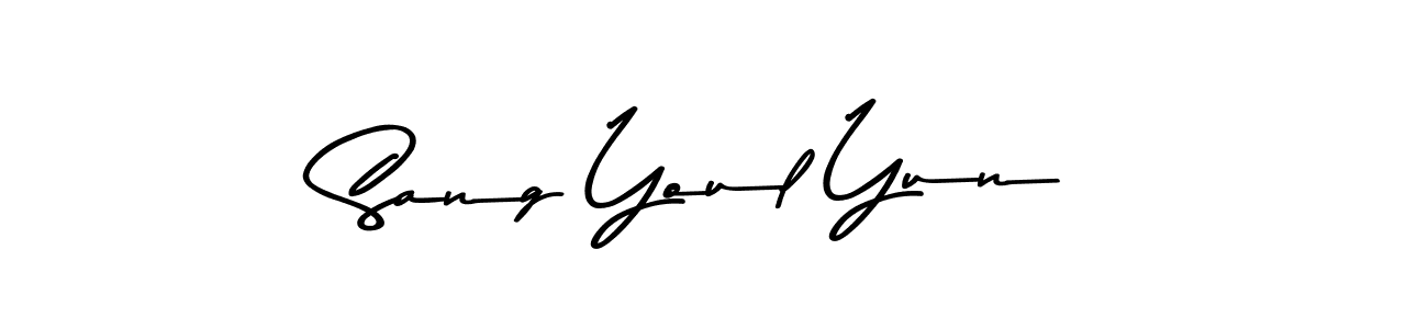 Design your own signature with our free online signature maker. With this signature software, you can create a handwritten (Asem Kandis PERSONAL USE) signature for name Sang Youl Yun. Sang Youl Yun signature style 9 images and pictures png