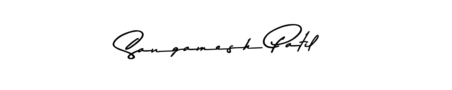 You should practise on your own different ways (Asem Kandis PERSONAL USE) to write your name (Sangamesh Patil) in signature. don't let someone else do it for you. Sangamesh Patil signature style 9 images and pictures png