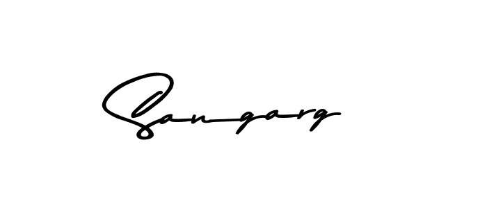 Use a signature maker to create a handwritten signature online. With this signature software, you can design (Asem Kandis PERSONAL USE) your own signature for name Sangarg. Sangarg signature style 9 images and pictures png