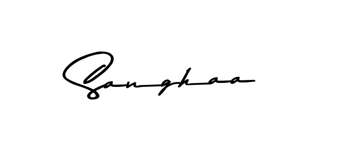 How to make Sanghaa signature? Asem Kandis PERSONAL USE is a professional autograph style. Create handwritten signature for Sanghaa name. Sanghaa signature style 9 images and pictures png