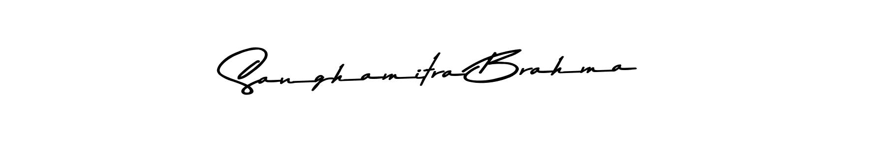 You should practise on your own different ways (Asem Kandis PERSONAL USE) to write your name (Sanghamitra Brahma) in signature. don't let someone else do it for you. Sanghamitra Brahma signature style 9 images and pictures png