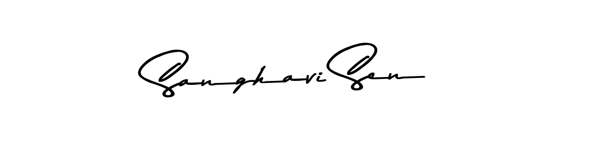 Also we have Sanghavi Sen name is the best signature style. Create professional handwritten signature collection using Asem Kandis PERSONAL USE autograph style. Sanghavi Sen signature style 9 images and pictures png