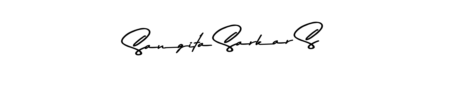 Make a short Sangita Sarkar S signature style. Manage your documents anywhere anytime using Asem Kandis PERSONAL USE. Create and add eSignatures, submit forms, share and send files easily. Sangita Sarkar S signature style 9 images and pictures png