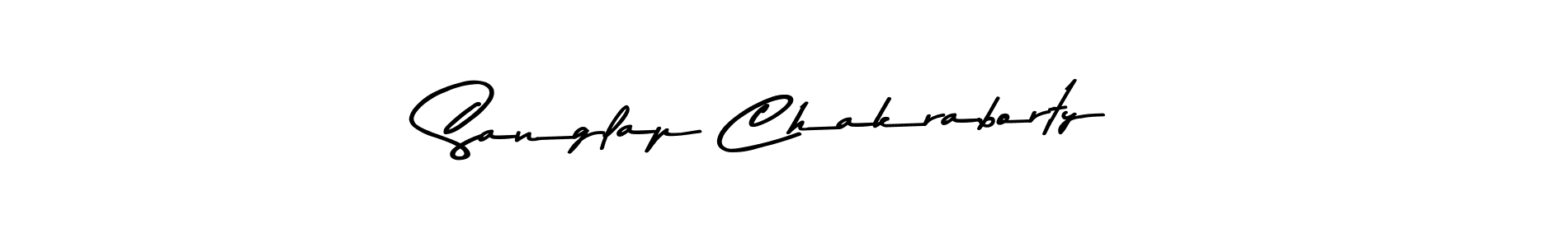 Create a beautiful signature design for name Sanglap Chakraborty. With this signature (Asem Kandis PERSONAL USE) fonts, you can make a handwritten signature for free. Sanglap Chakraborty signature style 9 images and pictures png